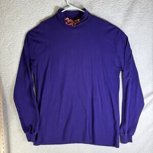 Vintage Arctic Cat Turtleneck Mens XL Purple Pullover USA Made Arcticwear